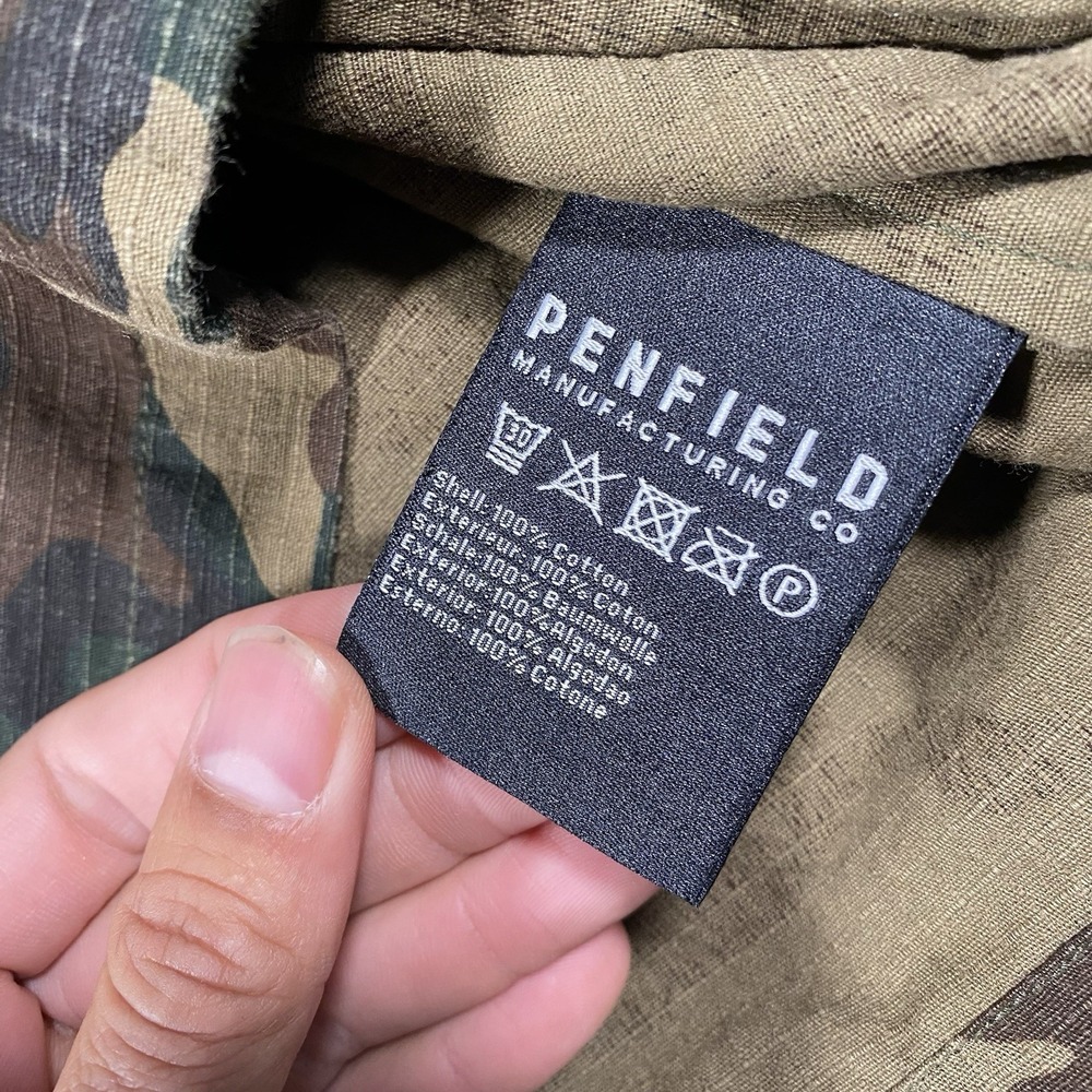 Penfield Woodland Ripstop Camo Long Sleeve Snap Shirt Mens Small Shacket - Picture 5 of 9